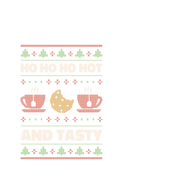 Ho Ho Hot and Tasty Csúnya Pulcsi minta fehér pólón