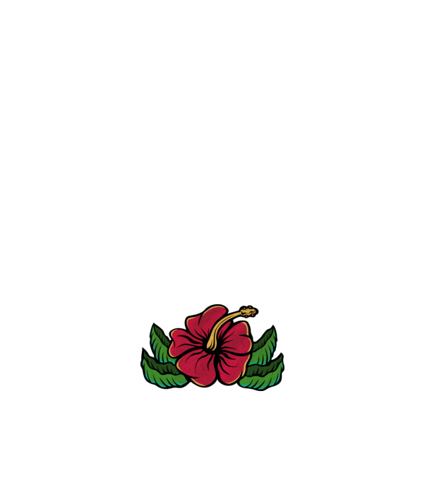 Hibiszkusz minta világoskék pólón