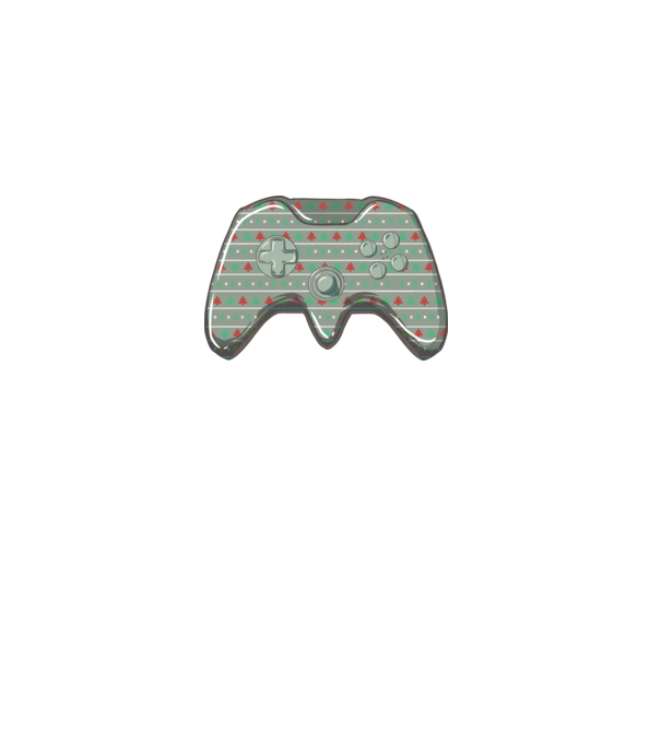 Karácsonyi Kontroller Gamer minta fehér pólón