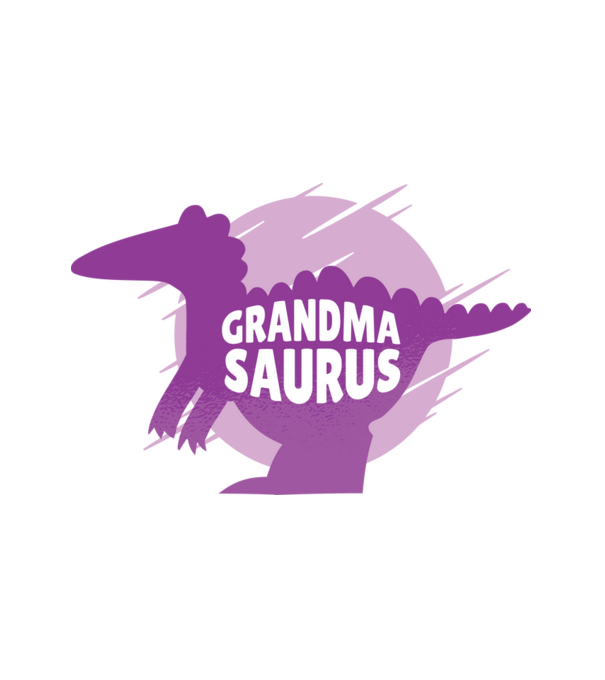 Grandma Saurus minta fehér pólón