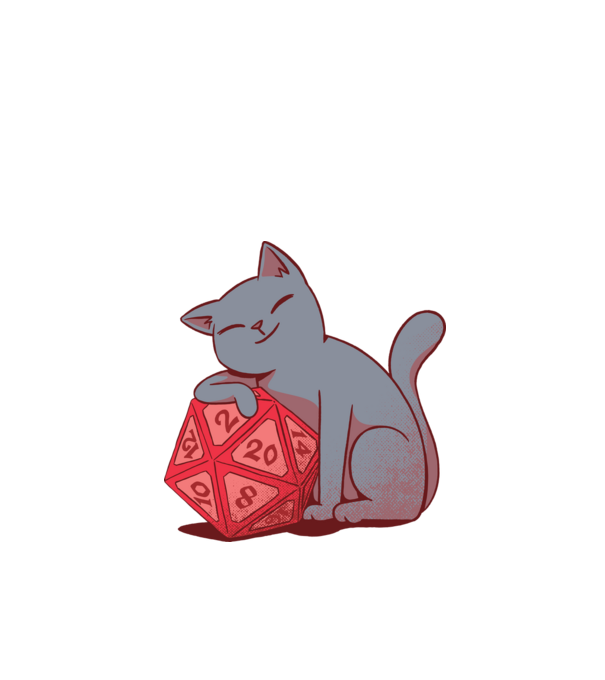 Dungeons Master Cat minta fekete pólón