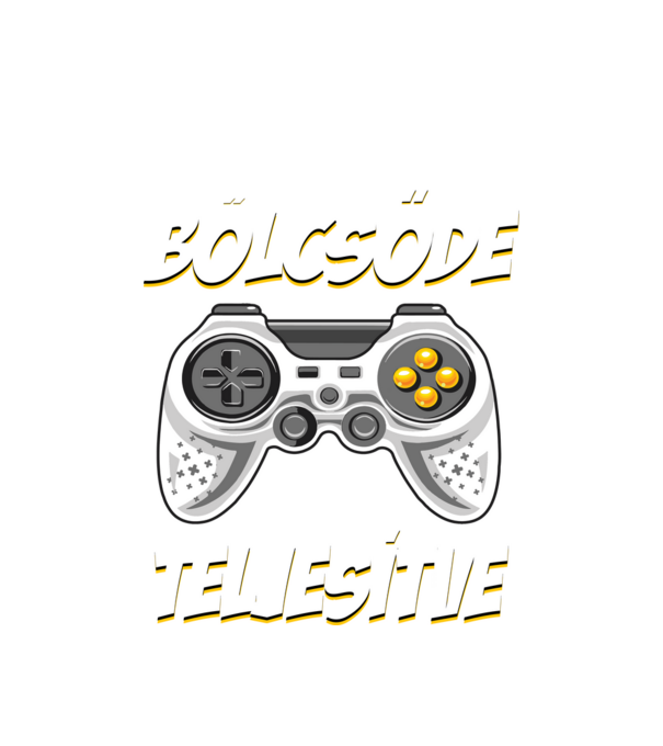 Bölcsőde teljesítve gamer ballagás minta fehér pólón