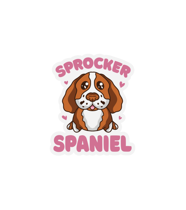 Sprocker Spániel minta fehér pólón