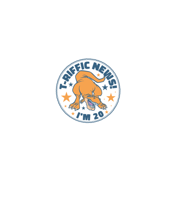 T-rex Terrific news i'm 20 minta szürke pólón