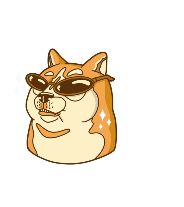 Doge Coin minta fehér pólón
