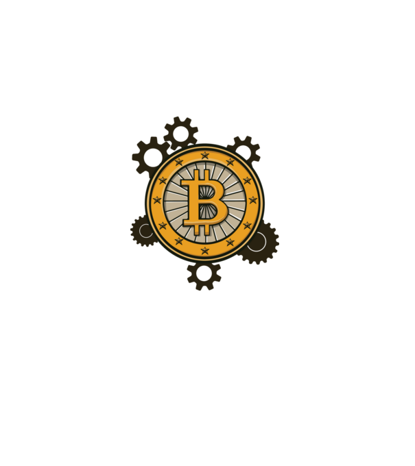 Bitcoin mechanika minta fehér pólón