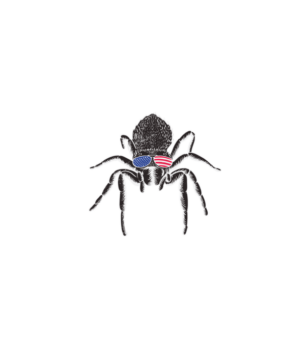 Amerikai Tarantula minta fehér pólón