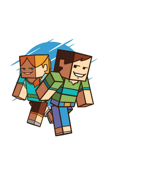 Minecraft Karakterek minta fekete pólón