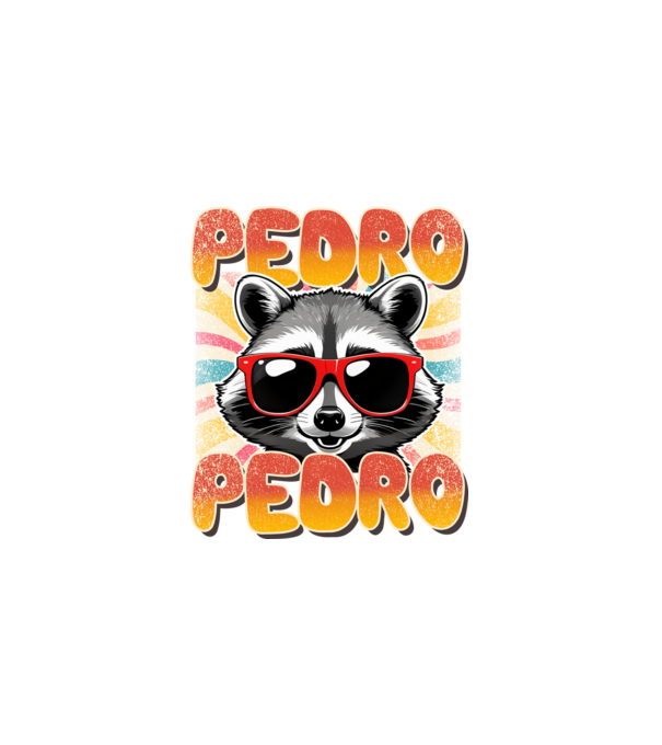 Pedro Pedro Groovy Retro minta fekete pólón