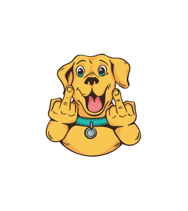 Golden Retriever bemutat minta fehér pólón