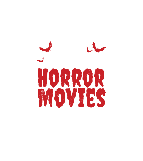 Eat Sleep Horror Movies Repeat minta fehér pólón