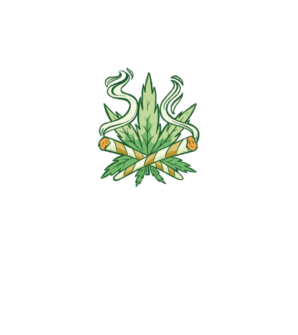 Cannabis Marijuana minta fekete pólón