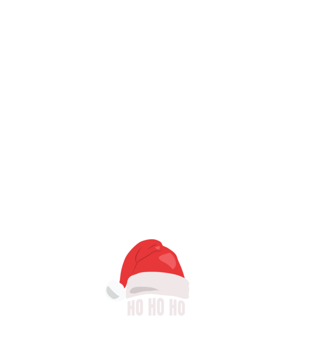 Ho Ho Ho Télapó Sapka minta fehér pólón