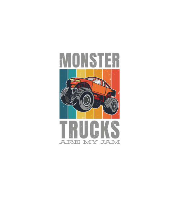 Monster Truck minta sötétkék pólón