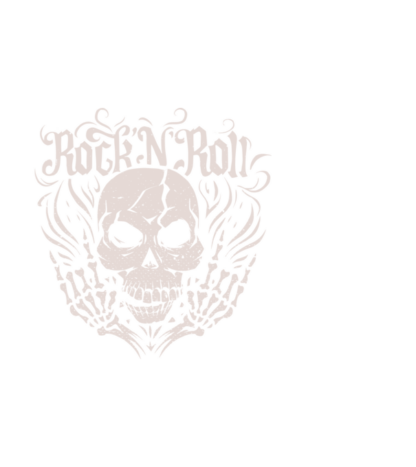 Rock n Roll minta fekete pólón