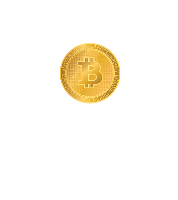 Bitcoin Arany érme minta sötétkék pólón