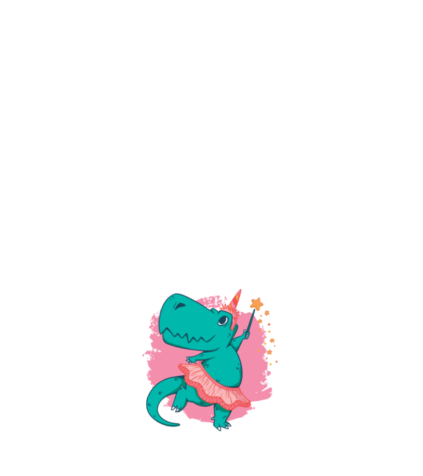 T-rex Balerina minta világos rózsaszín pólón