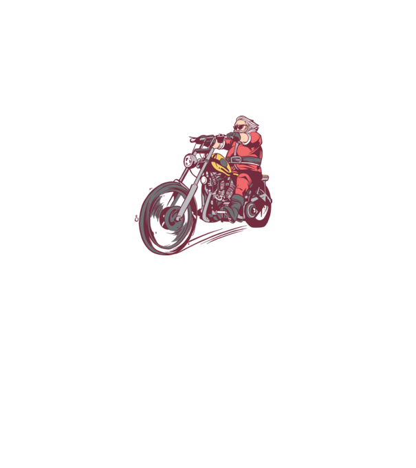 Motoros Télapó minta szürke pólón