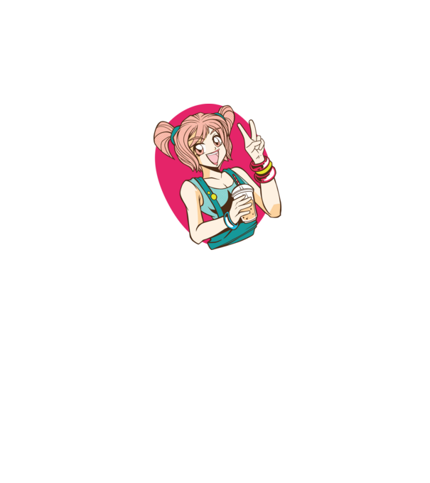 Bobba Anime Lány minta rózsaszín pólón