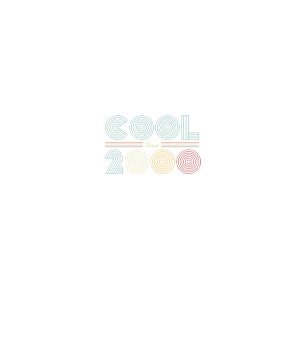 Cool Since 2000 minta fekete pólón