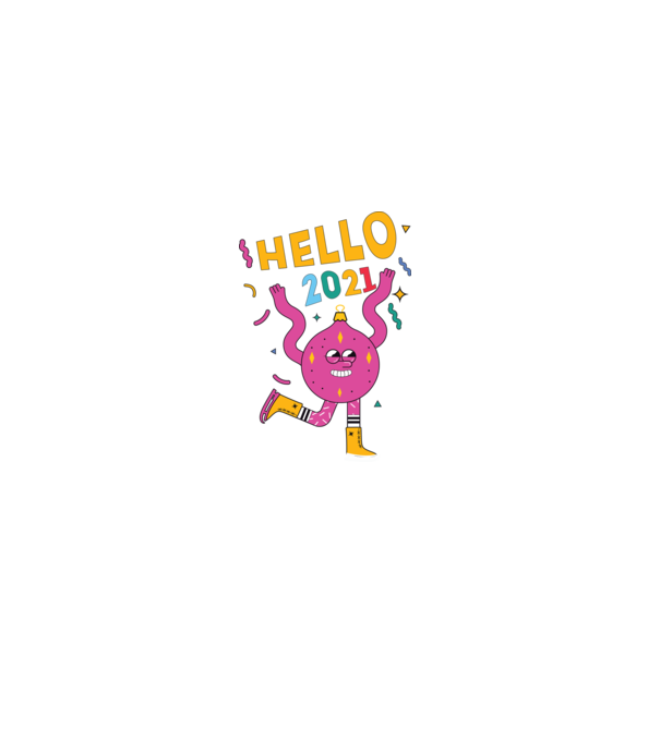 Hello 2021 minta fehér pólón