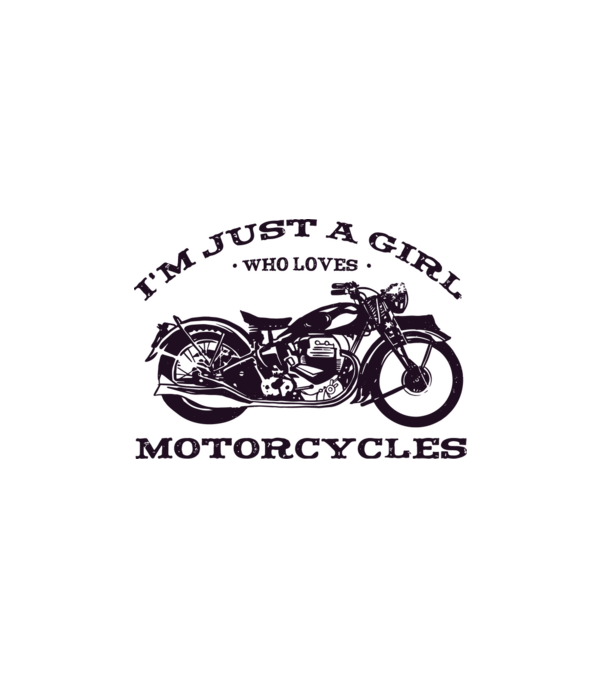 Motoros csaj minta fehér pólón