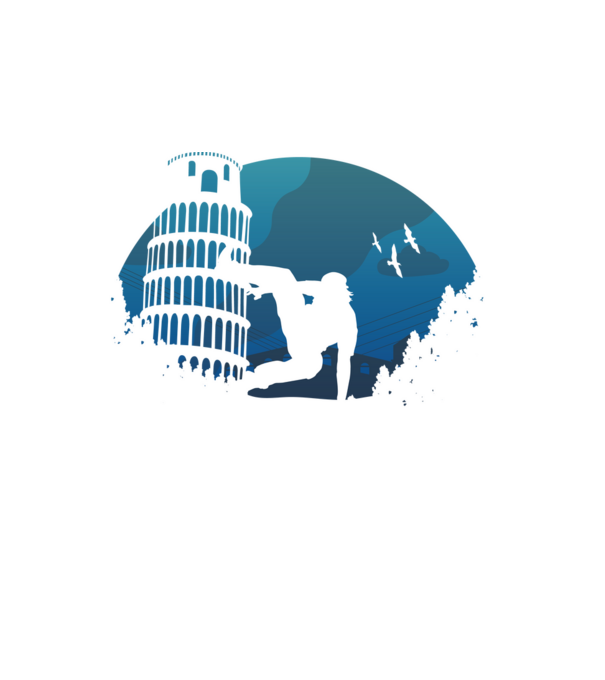 Parkour minta fehér pólón