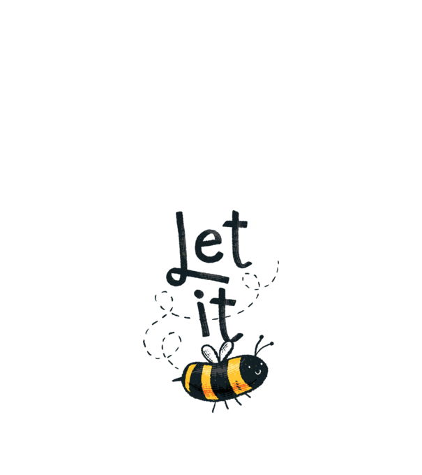 Let it bee - Méhész minta narancssárga pólón
