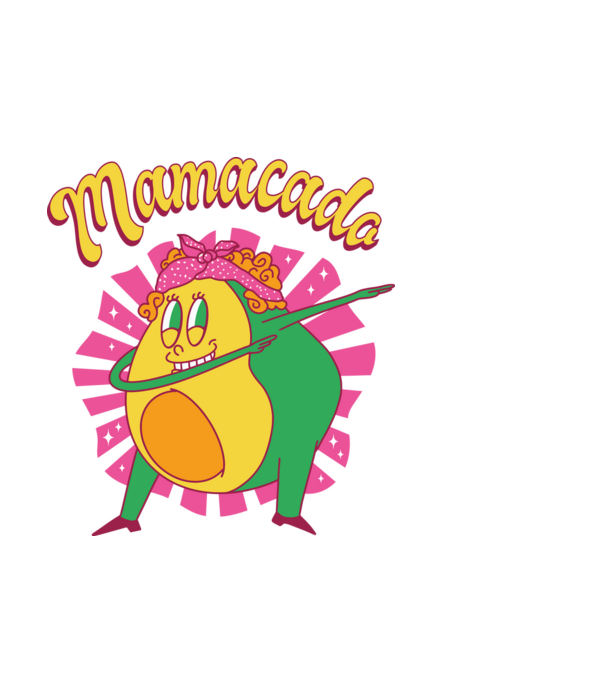 Mamacado minta világoskék pólón