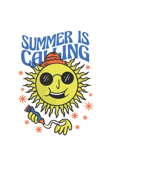 Summer Calling minta fekete pólón