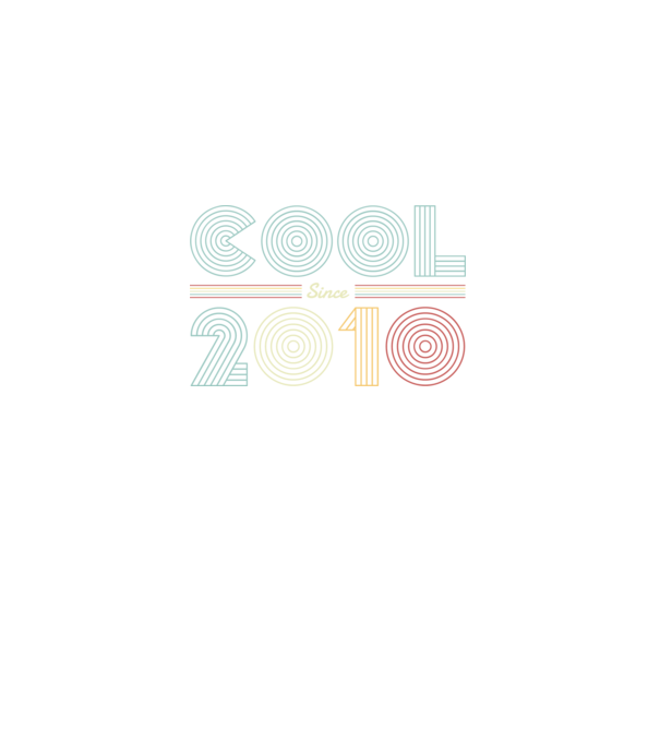 Cool Since 2010 minta fekete pólón