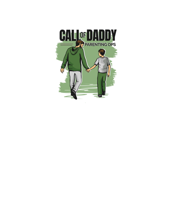 Call of Daddy - Apának minta szürke pólón