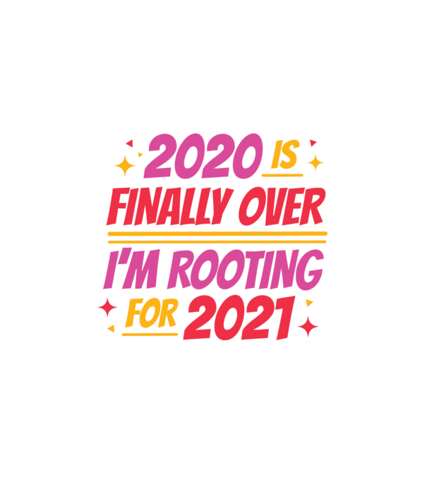2020-nak végre vége minta fehér pólón