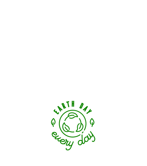 Earth Day Every Day - Föld napja minta fehér pólón