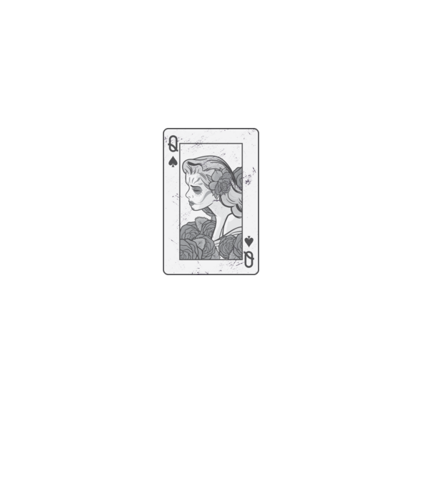 Poker minta fekete pólón