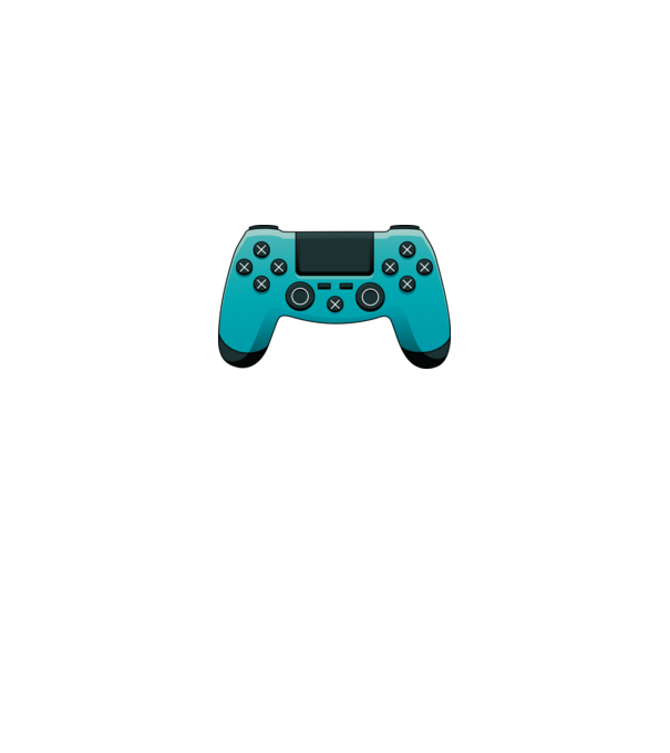 Joystick minta királykék pólón