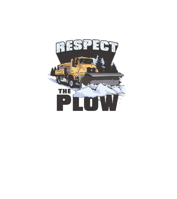 Respect the plow minta fehér pólón