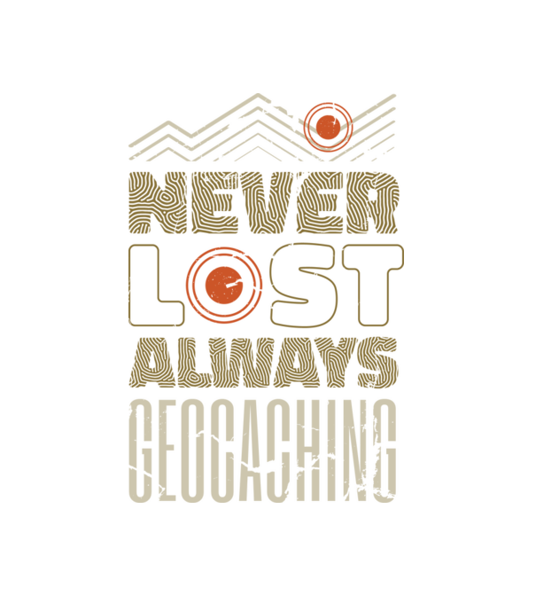 Geocaching minta fehér pólón