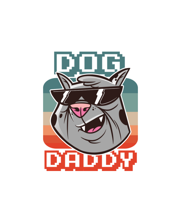 Dod Daddy - Kutyás Apa minta fehér pólón