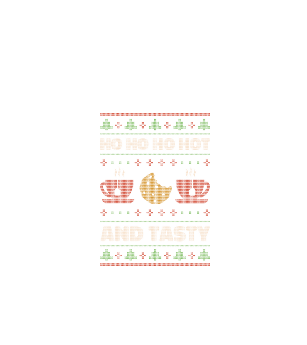 Ho Ho Hot and Tasty Csúnya Pulcsi minta fekete pólón