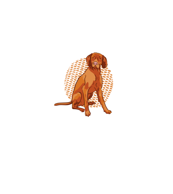 Vizsla minta fekete pólón