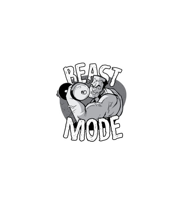 Beast Mode minta fekete pólón