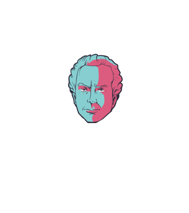 Immanuel Kant minta farmerkék pólón