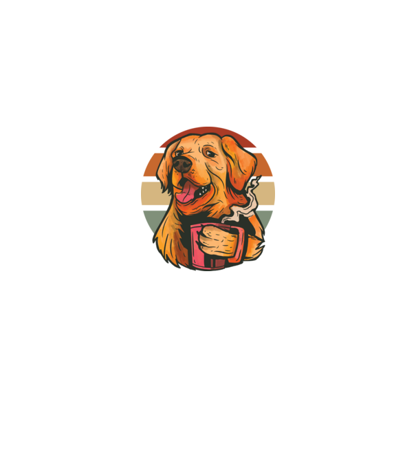 Golden retriever minta királykék pólón