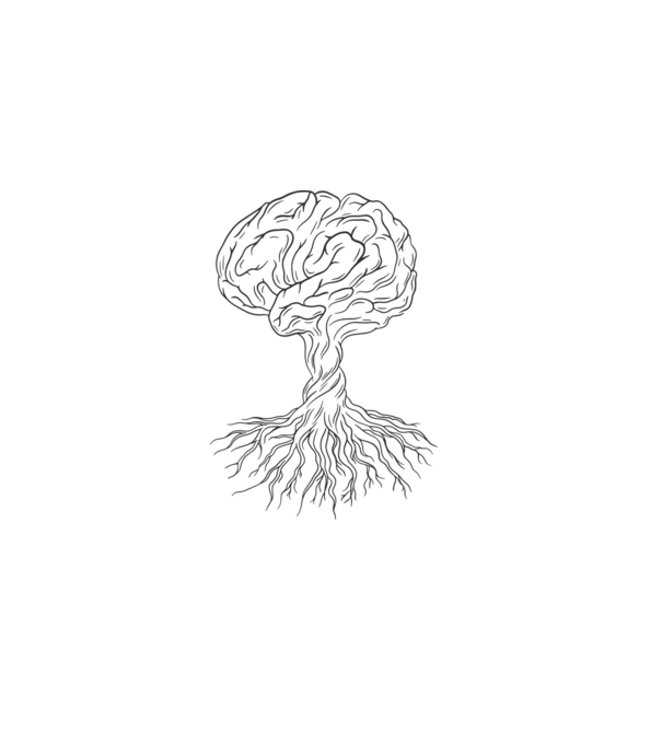Brain Tree minta szürke pólón