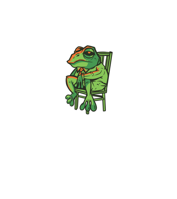 Frog minta szürke pólón