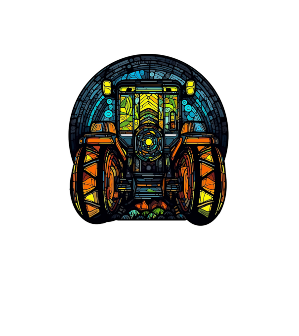 Az én szentélyem a traktorom minta fehér pólón
