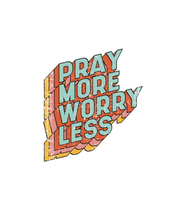 Pray More minta fehér pólón