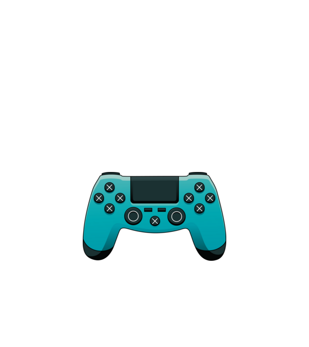 Joystick minta fehér pólón