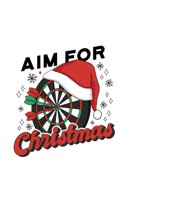 Darts Karácsony minta világoskék pólón